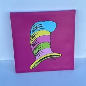 Dr Seuss Wall Canvas Art hot pink BNWOT